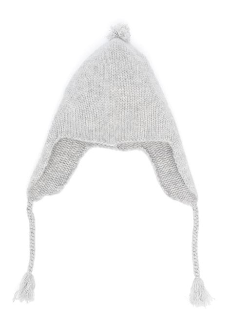 Melange Grey Cashmere Hat With Pompon BONPOINT | PEBDA2737B0092
