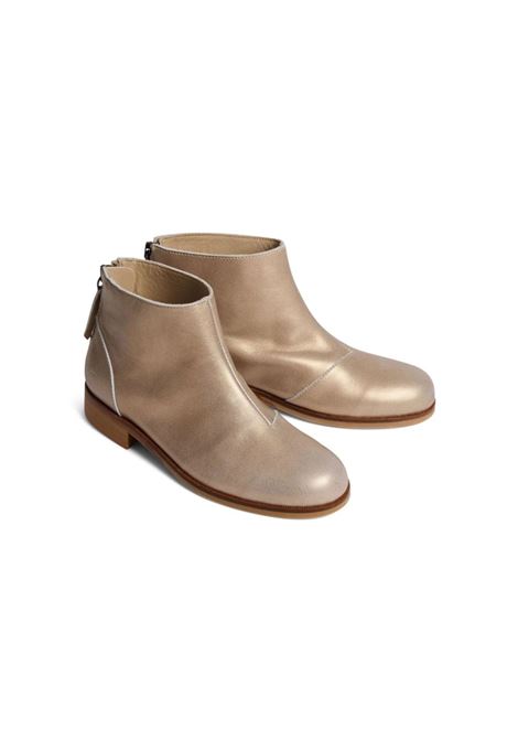 Giara Ankle Boots in Gold Leather BONPOINT | W04GBOL00005032