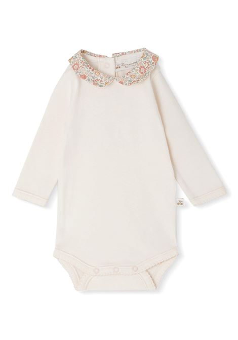 White Cygne Bodysuit With Embroidered Collar In Orange BONPOINT | W04NUNK00003137