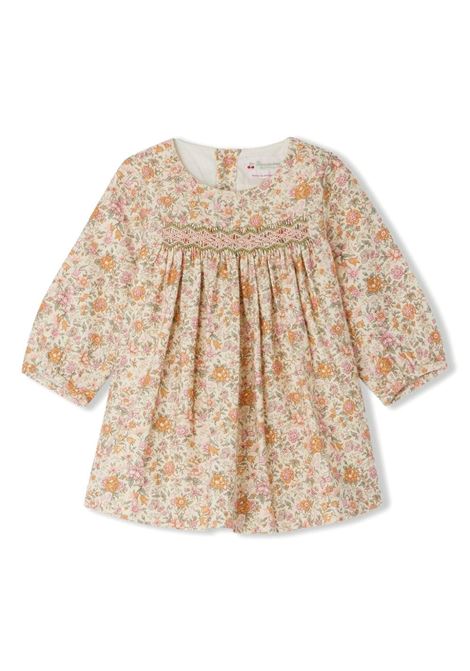 Felicie Smocked Dress In Cotton and Wool Liberty Fabric BONPOINT | W04XDRW00009525C