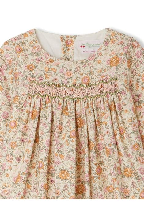 Felicie Smocked Dress In Cotton and Wool Liberty Fabric BONPOINT | W04XDRW00009525C