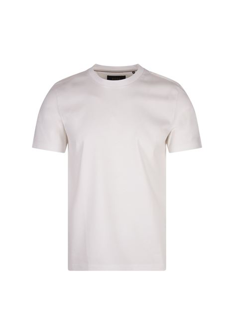 BOSS T-Shirt Regular Fit In Cotone Mercerizzato Bianco - BOSS