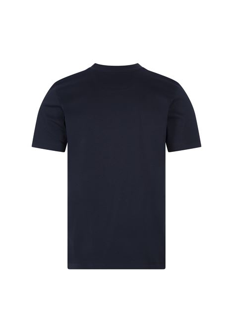 T-Shirt Regular Fit In Cotone Mercerizzato Blu Navy BOSS | 50509277404