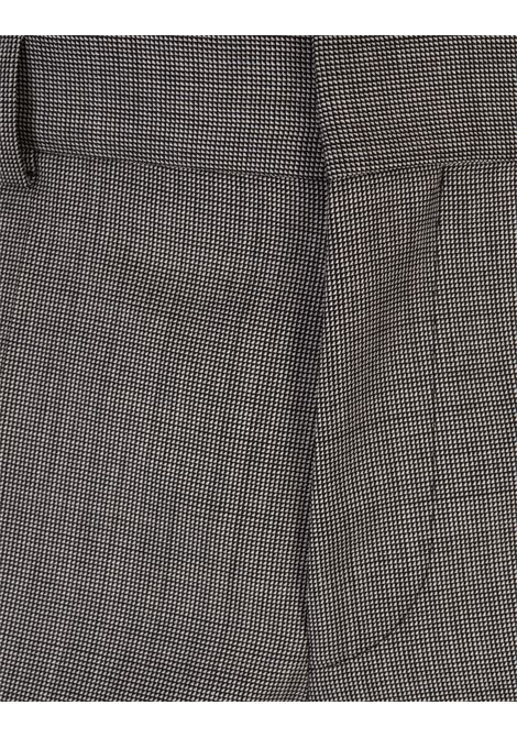 Slim Fit Double-Breasted Suit In Grey Wool With Micro-Motif BOSS | 50518118001