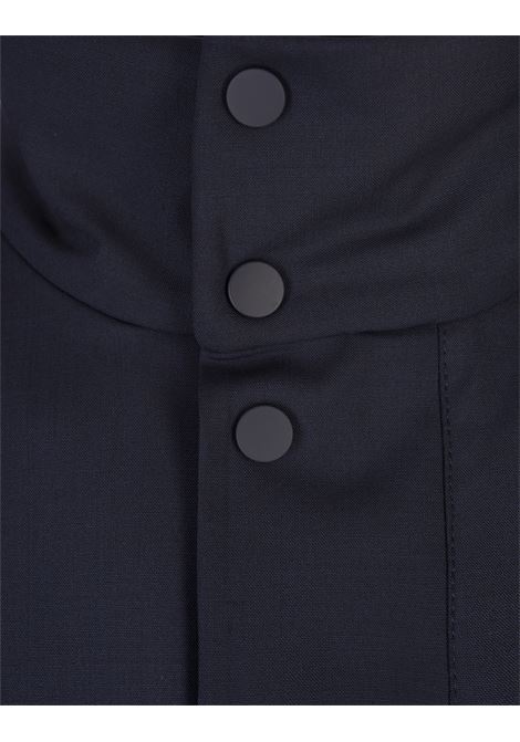 Dark Blue Jacket In Laminated Waterproof Fabric BOSS | 50518123404