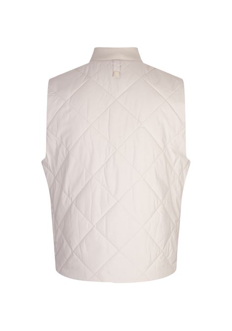 White Waterproof Gilet With Rhombus Stitching BOSS | 50518719131