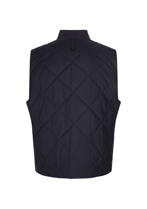 Dark Blue Waterproof Gilet With Rhombus Stitching BOSS | 50518719404