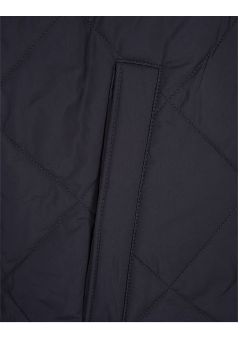 Dark Blue Waterproof Gilet With Rhombus Stitching BOSS | 50518719404