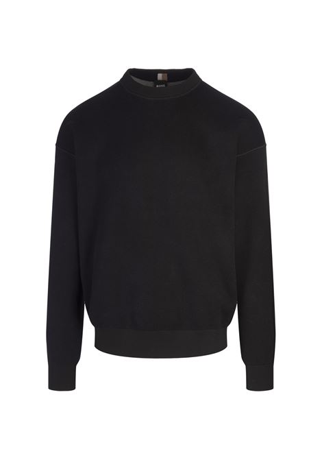 Black Regular Fit H-Daero Sweater BOSS | 50519624001