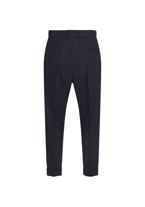 Dark Blue Tailored Trousers With Elasticated Waistband BOSS | 50521548402