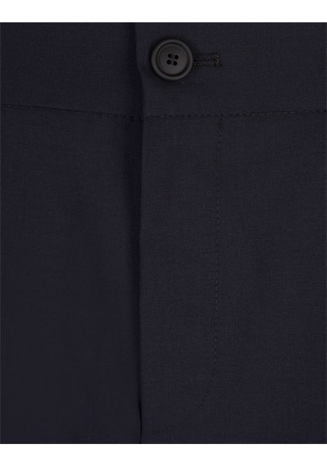 Dark Blue Tailored Trousers With Elasticated Waistband BOSS | 50521548402