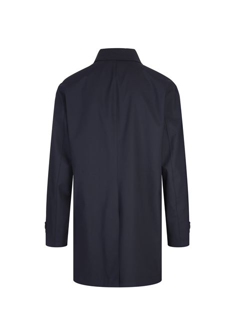 Dark Blue Wool Blend Waterproof Coat BOSS | 50521591404