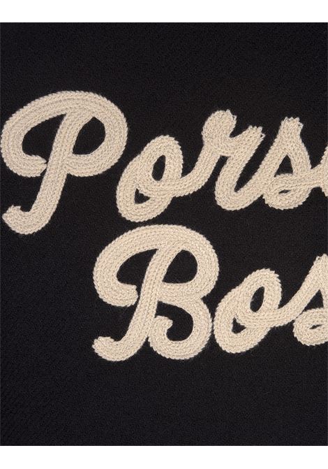 Black Porsche x BOSS Jacket In Wool and Leather BOSS | 50523088001