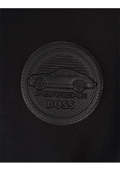 Black Porsche x BOSS Jacket In Wool and Leather BOSS | 50523088001