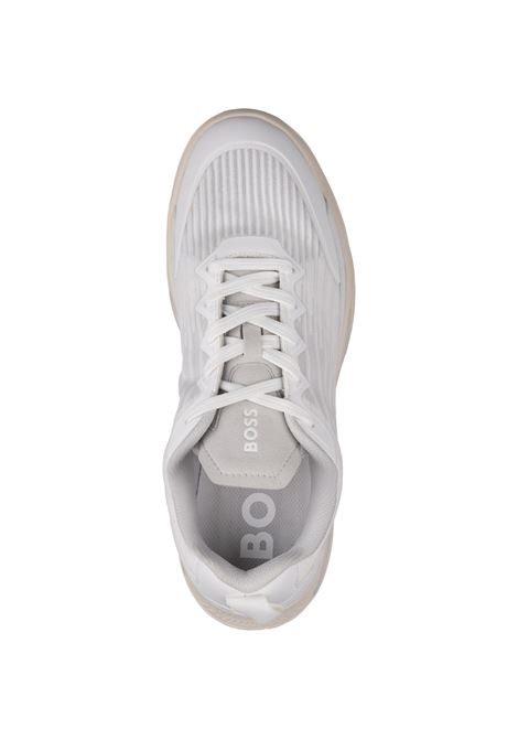 White Sneakers In Mixed Materials With Non-Slip Sole BOSS | 50523209100