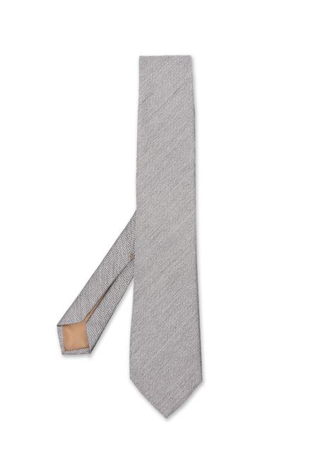 Grey Jacquard Tie BOSS | 50527558072