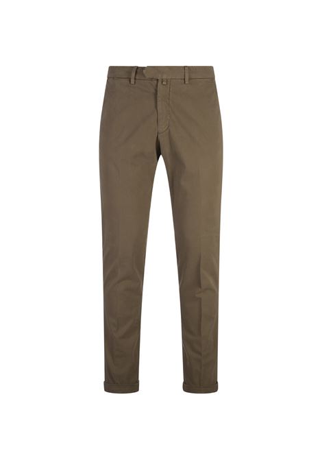 Khaki Slim Fit Chino Trousers BSETTECENTO | MH700-8029AI98