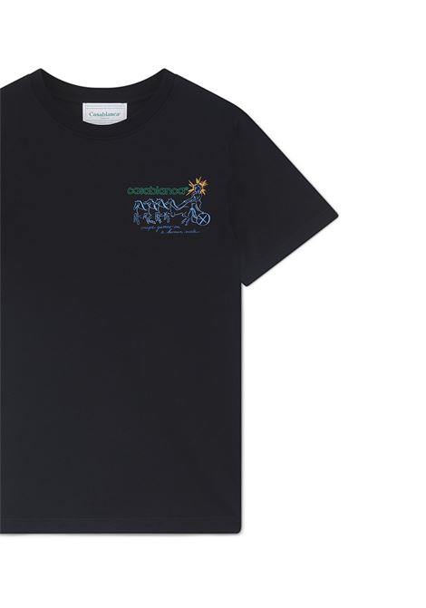 Pentathlon T-Shirt In Black CASABLANCA | MF24-JTS-00104