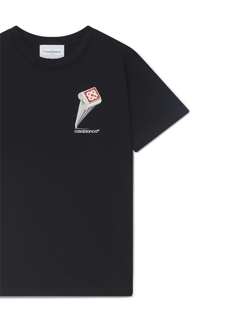 Leaning Column T-Shirt Nera CASABLANCA | MF24-JTS-00109