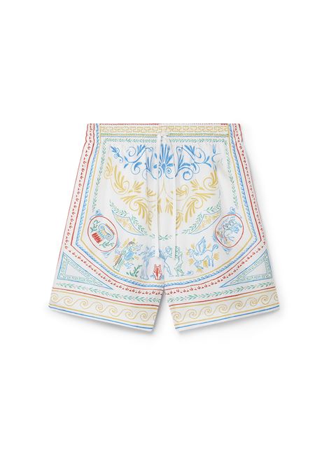 CASABLANCA Crayon Vase Silk Shorts - CASABLANCA