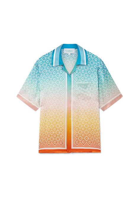 Gradient Monogram Silk Shirt CASABLANCA | U-MPF24-SH-00304