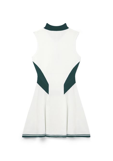 Draped Tennis Dress In White And Green CASABLANCA | WF24-KW-73001