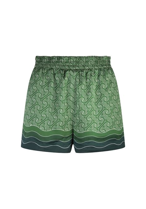 Column Monogram Silk Shorts CASABLANCA | WF24-TR-10404