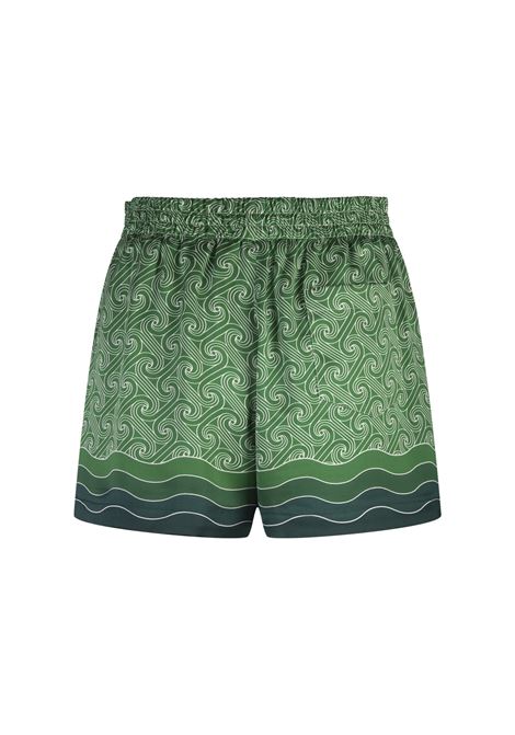 Column Monogram Silk Shorts CASABLANCA | WF24-TR-10404