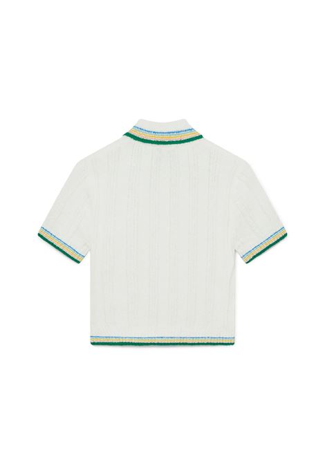 White Rib Boucle Polo Shirt CASABLANCA | WPF24-KW-68901