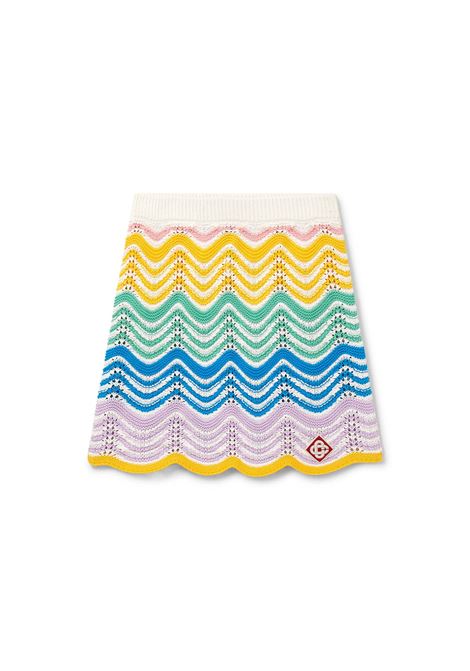 Gradient Wave Crochet Mini Skirt CASABLANCA | WPF24-KW-69901