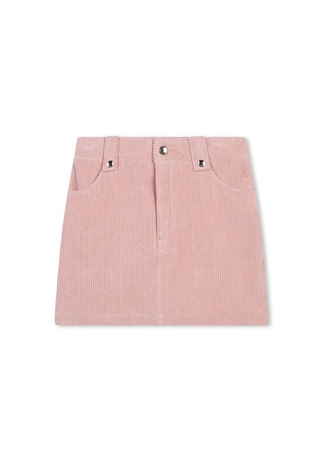 Pale Pink Corduroy Mini Skirt CHLOÉ KIDS | C20223454