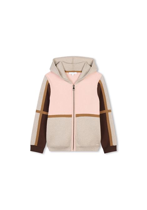 Felpa Zip-Up Washed Pink Con Cappuccio CHLOÉ KIDS | C2023445K