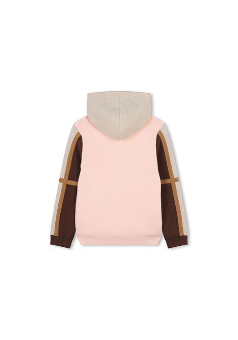 Felpa Zip-Up Washed Pink Con Cappuccio CHLOÉ KIDS | C2023445K