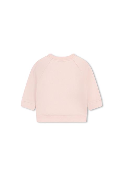 Felpa Girocollo Washed Pink Con Logo CHLOÉ KIDS | C2024345K