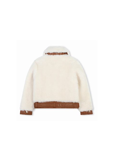 White Faux Fur Jacket CHLOÉ KIDS | C20271148