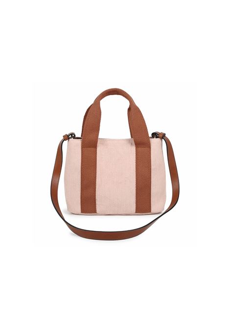 Borsa In Velluto a Coste Pale Pink Con Logo CHLOÉ KIDS | C20274454