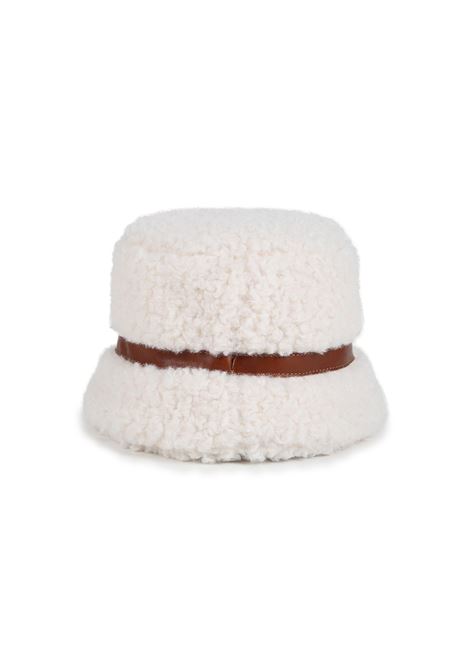 Ivory Shearling Fisherman's Hat CHLOÉ KIDS | C20277148