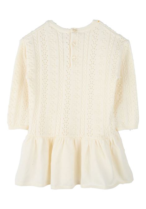 White Textured Knitted Dress CHLOÉ KIDS | C20298148