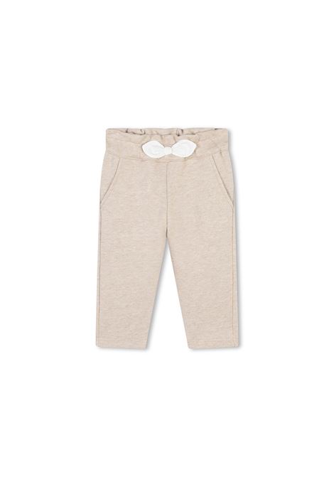 Pantaloni Beige Marl Con Fiocco CHLOÉ KIDS | C20301C03