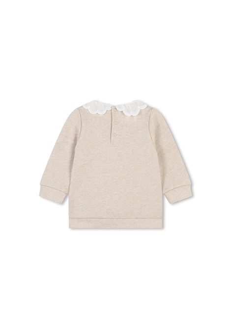 Beige Marl Sweater With Collar CHLOÉ KIDS | C20310C03