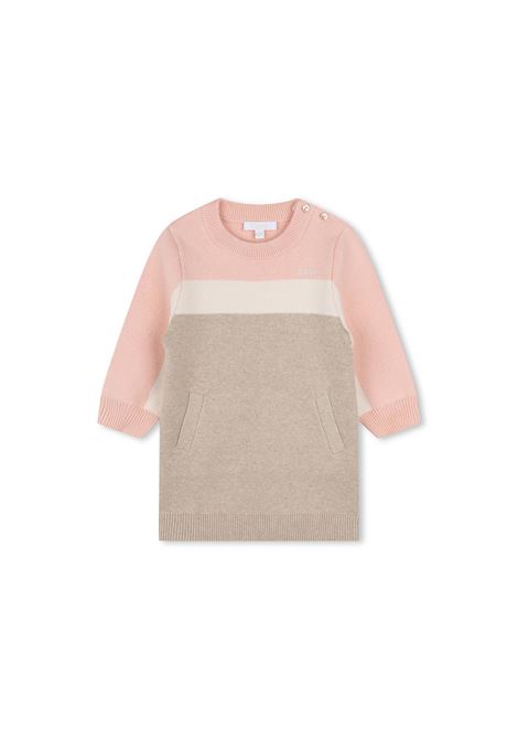 Pink Stone Knitted Dress CHLOÉ KIDS | C20312S02