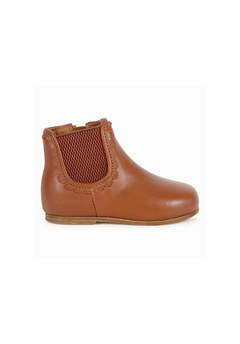 Brown Chelsea Ankle Boots CHLOÉ KIDS | C20317314