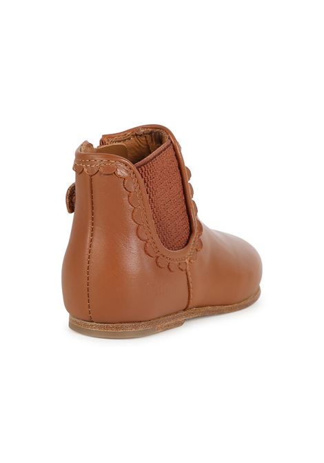 Brown Chelsea Ankle Boots CHLOÉ KIDS | C20317314