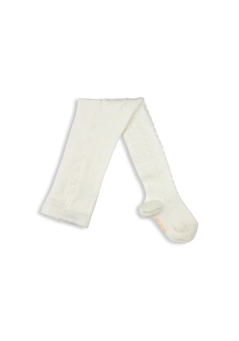 White Textured Cotton Blend Tights CHLOÉ KIDS | C20318117