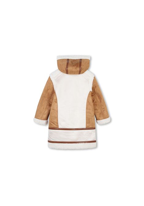 Cappotto Bicolore Con Effetto Shearling CHLOÉ KIDS | C20320324