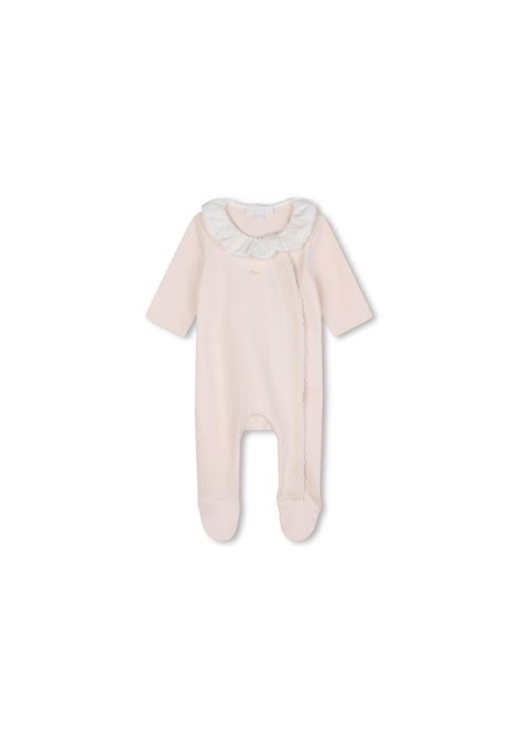 Gift Set With Pink Romper and Bibs CHLOÉ KIDS | C20325440