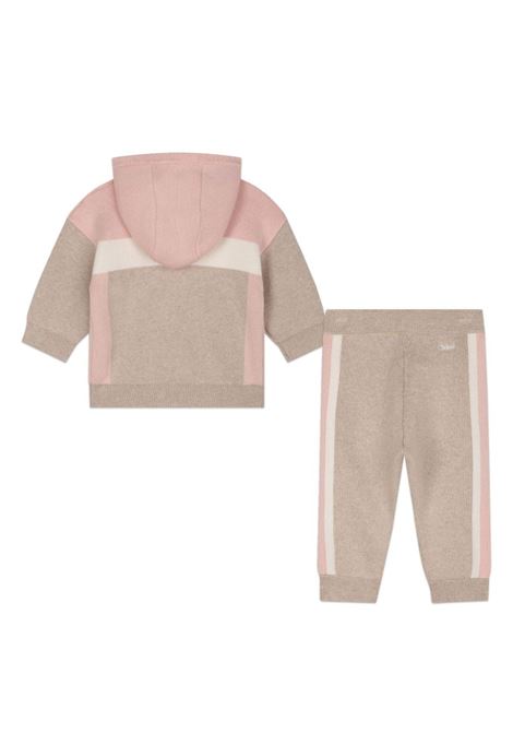 Pink Stone Track Suit In Wool And Cotton CHLOÉ KIDS | C20327S02