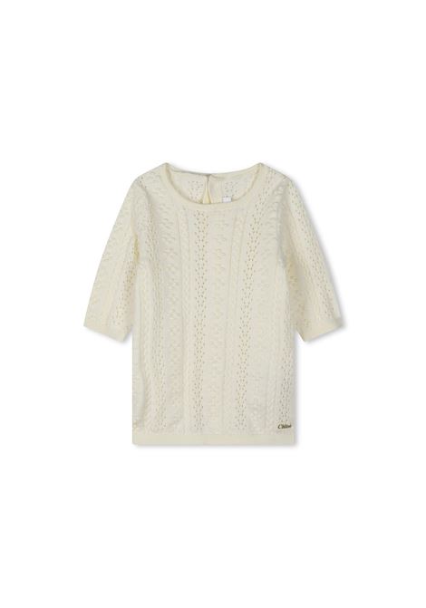 Ivory Gift Set With Dress, Leggings and Plush CHLOÉ KIDS | C20337148