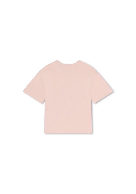 Washed Pink T-Shirt With Logo CHLOÉ KIDS | C2036645K