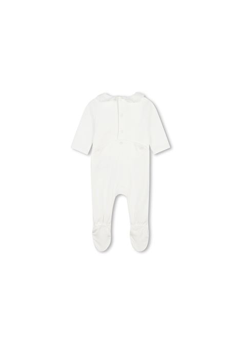 White Gift Set With Romper, Beanie and Bib CHLOÉ KIDS | C20378117